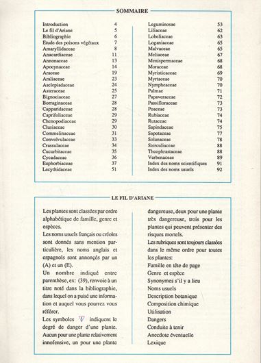 P132 p. plus plates. Paper bd.lantes rares ou remarquables des Mascaraignes. 1984. illus. (col. & b/w).  132 p. plus plates. Paper bd.