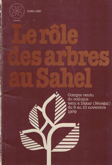 Compte rendu du colloque tenu à Dakar (Sénégal)) du 5 au 10 novembre 1979. Publ. 1980. 92 p. gr8vo. Paper bd.
