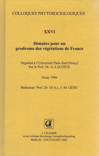 Ed. by  J.-M. Géhu. Volumes 8 - 24, 26 - 27. 1983 - 2000. gr8vo. Hardcover