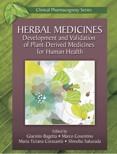 Harbal Medicines. Development and Plant - derived Medicines for Human Health. 2011. (Clinical Pharmacognosy Series). illus. 519 p. gr8vo. Hardcover.
