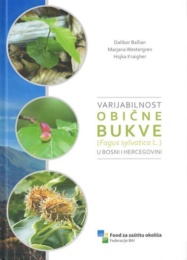 Vaijabilnost obicne bukve (Fagus sylvatica L.) u Bosni i Hercegovine (Variability of common beech (Fagus sylvatica L.) in Bosnia and Hercegovina). 2109. illus. 231 p. - In Croatian, with English summary.