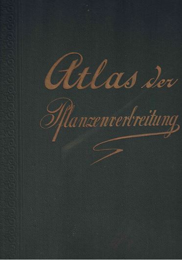Atlas der Pflanzenverbreitung (Berghaus' Physikalischer Atlas, Abteilung 5): 1887. 8 kolorierte doppelseitige Verbreitungskarten in Kupferstich. &.  Vorbemerkungen.  24,5 x 38 cm. Hardcover.