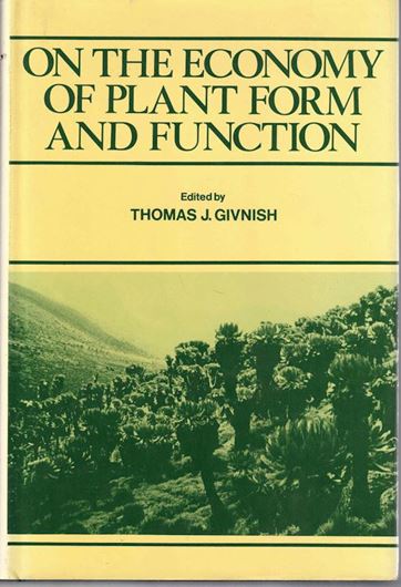 On the economy of plant form and function. Proceedings of the Sixth Maria Moors Cabot Symposium, 'Evolutionay Constraints on Primary Productivity: Adaptive Patterns  of Energy Capture in Plants', Harvard Forest., August 1983. Publ. 1986, XVII,717 p. gr8vo. Hardcover.