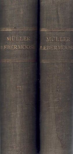 Die Lebermoose Deutschlands, Oesterreichs u. d. Schweiz. 2 Bände. 1906 - 1916. 570 Fig 1815 S. gr8vo. Halbleinen.