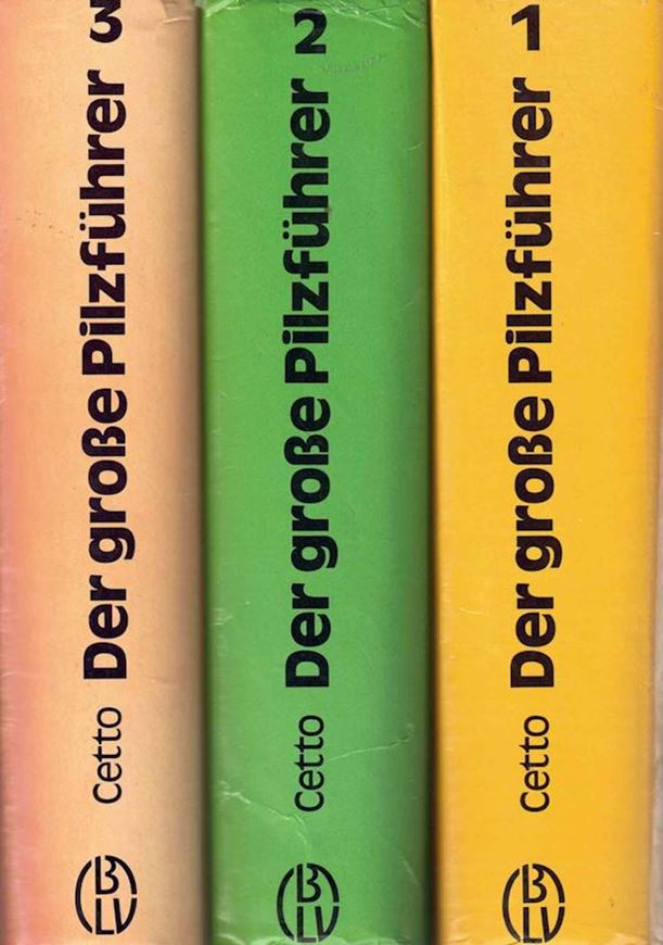 De große Pilzführer. Band 1 - 3. 1980 - 1983. 8vo. Hardcover