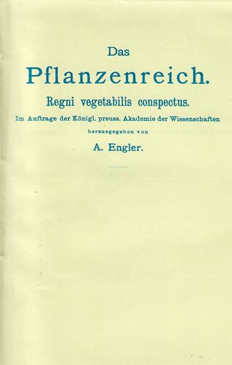 Begr. von A. Engler, fortgefuehrt von L.Diels. Heft 026: Diels, L.: Droseraceae. 1906. (Reprint 1991). 136 p. 286 figs. 1 map. (ISBN 978-3-7682-2026-2)