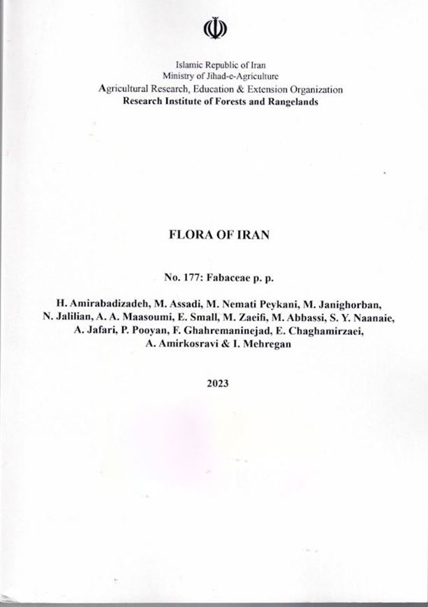 Fasc. 177: Fabaceae p.p. 2023. illus. 934 p. gr8vo. Paper bd. - In Farsi, with Latin nomenclature.