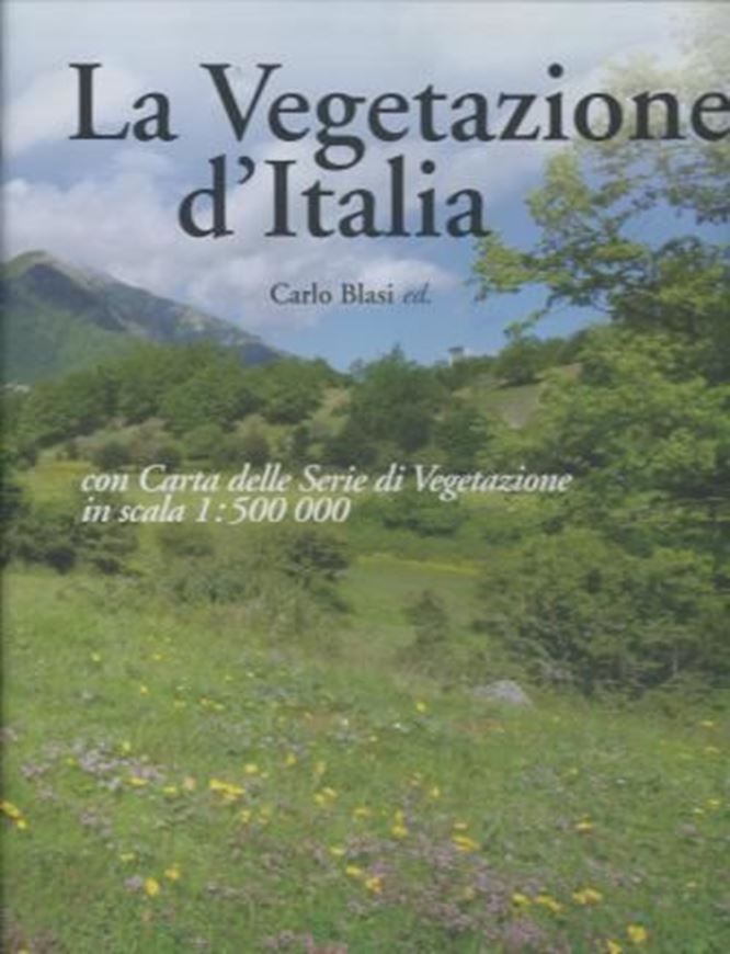 La Vegetazione d'Italia. 2010. 1 col. map on 3 sheets (each 95 x 139 cm, folded to 25 x 30 cm). 538 p. 4to. Hardcover. - In Italian.
