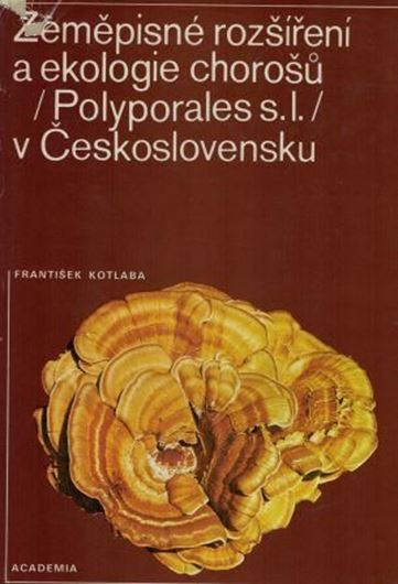 Zemepisne rozsireni a ekologie chorosu Polyporales s.l. v.Ceskoslovensku. (Geographical distribution and ecology of Polypores (Polyporales s.l.) in Czechoslovakia). 1984. 123 distribution maps. 36 (8 col.) photogr.plates. 194 p. 4to. Cloth. - In Czech, with English summary.