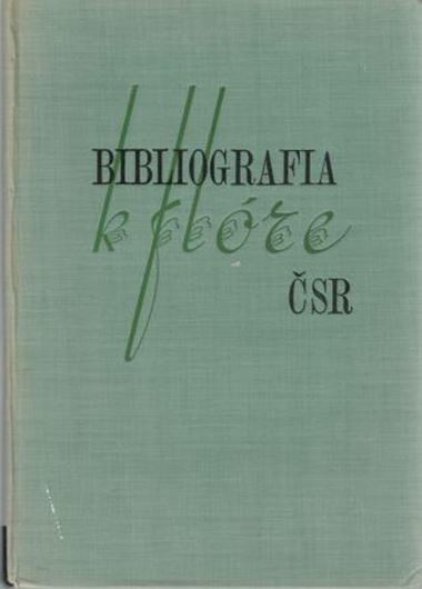 Bibliografia k Flore CSR. 1960. 883 p. gr8vo. Cloth. - In Czech.
