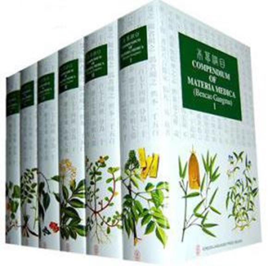 Compendium of Materia Medica (Bencao Gangmu). Translated and annotated by Luo Xiwen. 6 volumes. 2003. XXXII, 4397 p. gr8vo. Hardcover. - English.