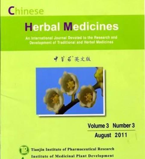An international journal devoted to the research and development of tradidional and herbal medicines. Volumes 1 - 3. 2009 - 2011. 4to.- In issues. English.