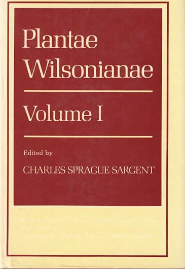 Plantae Wilsoniae. 3 volumes. 1913 - 1917. (Reprint). 1938 p. Hardcover.