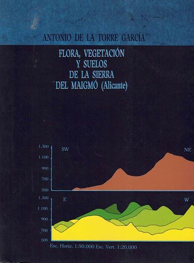 Flora, Vegetacón y Suelos de la Sierra del Maigmo (Alicante). 1988. (Publicaciones de la Caja de Ahorros Provincial, Alicante, 149) 248 p.Paper bd.