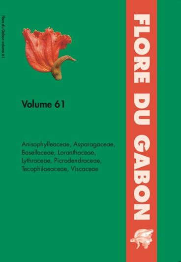 Vol. 61: Anisophyllaceae, Asparagaceae, Basellaceae, Loranthaceae, Lythraceae, Pircodendraceae, Tecophilaaeaceae, Viscaceae. 2023.  12 col. pls.105 p. gr8vo. Paper bd.