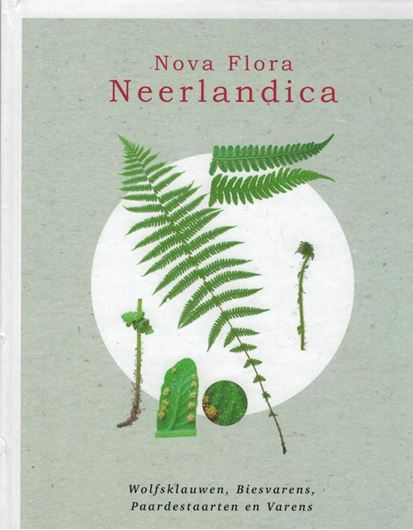 Nova Flora Neerlandica. Lycopodiopsida & Polypodiopsida.Wolfsklauwen, biesvarens, paardestaarten en varens. 2021. illus. (col.). 276 p. gr8vo. Hardcover.- In Dutch, with Latin nomenclature.