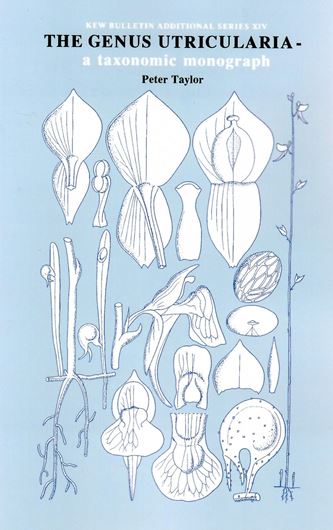 The Genus Utricularia: a Taxonomic Monograph. 1989. (Reprint 1994). illus. 736 p. gr8vo. Hardcover.