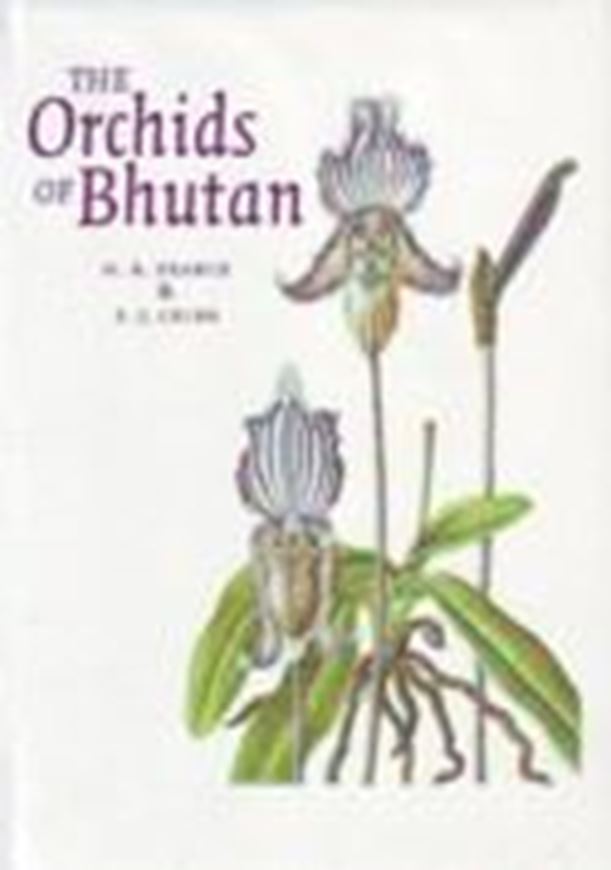 Including a record of plants from Sikkim. Volume 3, part 3: Pearce, N. R. and P. J. Cribb: The Orchids of Bhutan. 2002. 32 col. pls. 135 line - drawings. 900 p. gr8vo. Hardcover.