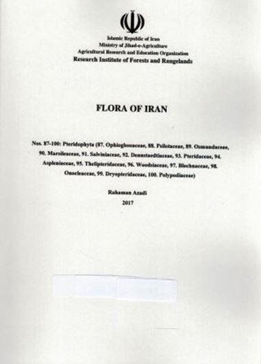 Fasc. 087 - 100. 2017. illus. 183 p. gr8vo. Paper bd.- In Farsi, with Latin nomenclature.