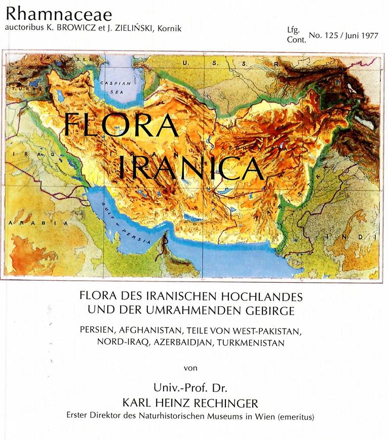 Flora Iranica.Lfg.125: Browicz, Kazimierz und Jerzy Zielinski: Rhamnaceae. 1977. 16 Tafeln. 28 p. gr8vo. Broschiert.