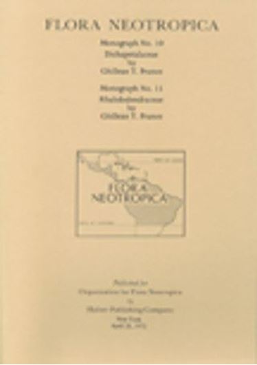 Vol. 010-011: Prance, Ghillean T.: Dichapetalaceae, Rhabdodendraceae. 1972. 34 figs. 106 p. gr8vo. Paper bd.