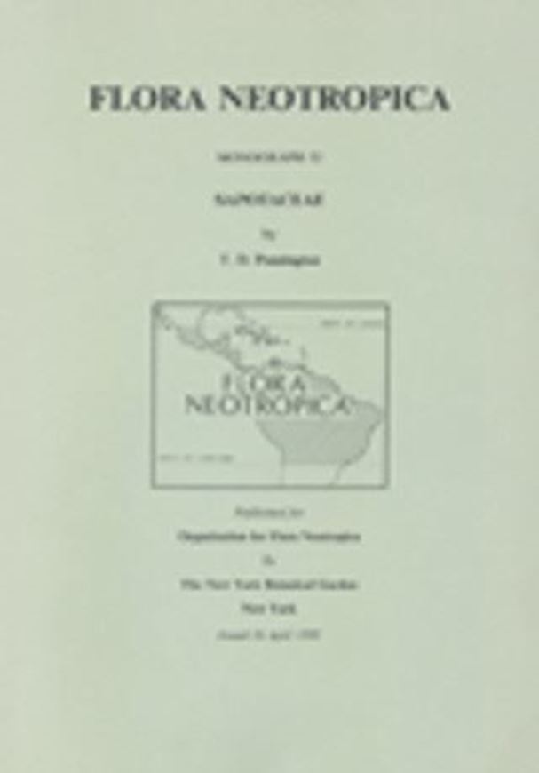 Vol. 052: T.D.Pennington: Sapotaceae. 1990. 189 figs. 770 p. gr8vo. Paper bd.