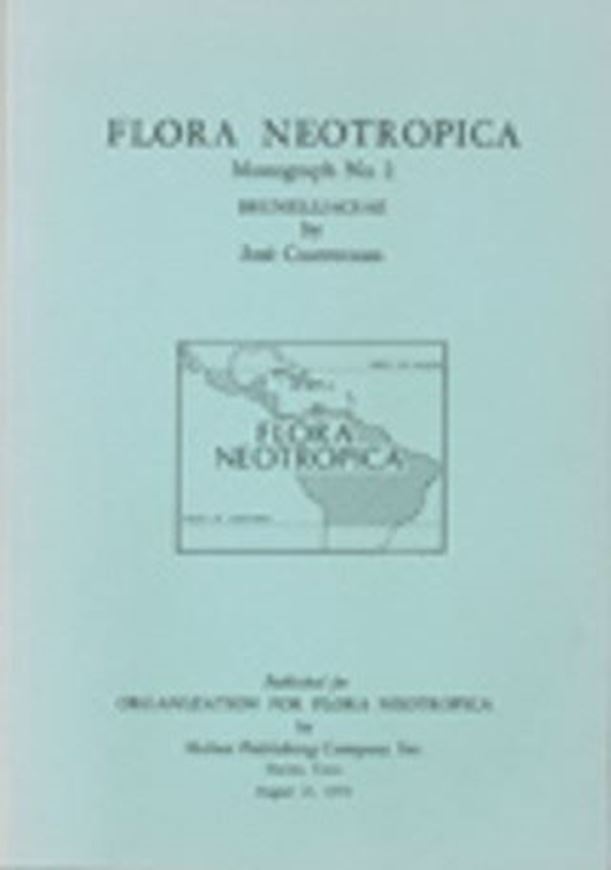 Vol. 002: Cuatrecasas, J.: Brunelliaceae. 1970. illus. 189 p. Paper bd.
