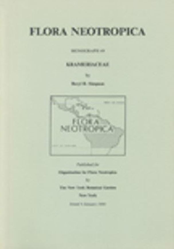 Vol. 049: Simpson, Bery B.: Krameriaceae. 1989. 35 figs. 108 p. gr8vo. Paper bd.