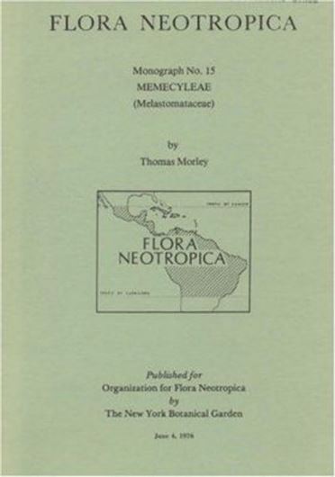 Vol. 015: Morley, Thomas: Memecylea (Melastomataceae). 1976. 97 figs. 295 p. gr8vo. Paper bd.