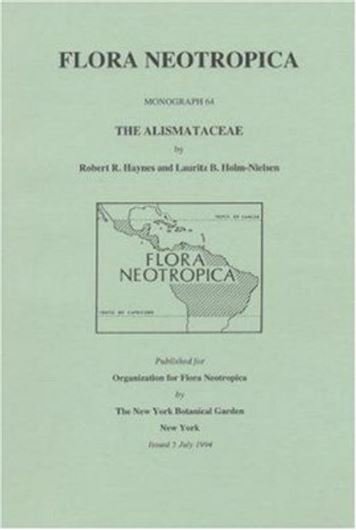 Vol. 064: Haynes, Robert R. and Lauritz B. Holm- Nielsen: The Alismataceae. 1994. 23 figs. 31 distr.maps. 112 p. gr8vo. Paper bd.