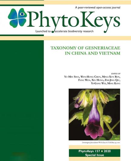 Taxonomy of Gesneriaceae in China and Vietnam. 2020. (PhytoKeys). illis. 226 p. Paper bd.