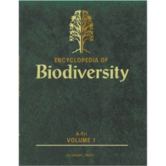 Encyclopedia of Biodiversity. 5 volumes. 2001. illus. 4566 p. 4to. Hardcover.