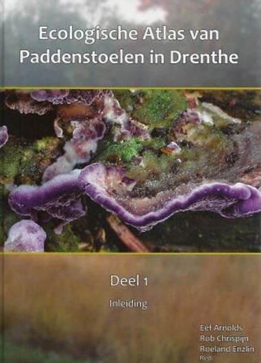 Ecologische Atlas van Paddenstoelen in Drenthe. 3 volumes. 2015. 211 line - drawings. 57 tabs. 1422 distribution maps. 1619 col. photographs. 1736 p. gr8vo. Hardcover. - Dutch, with Latin nomenclature.