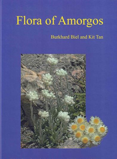 Flora of Amorgos. 2019. Many col. photogr. and dot maps. 220 p. 4to. Hardcover. - In English.