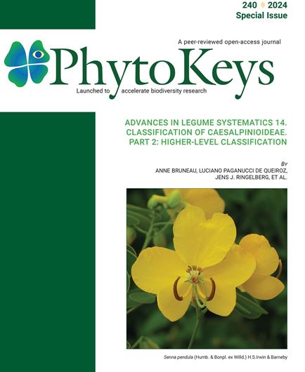 Advances in Legume Systematics 14. Classification of Caesalpinioideae. Part 2: Higher-level classification (Special edition PhytoKeys 240). 552 p. gr8vo. Paper bd.