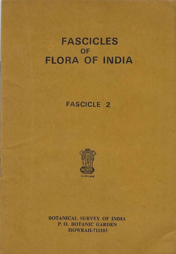 Fascicles. Fasc.002: Dilleniaceae. 1979. gr8vo. Paper bd.