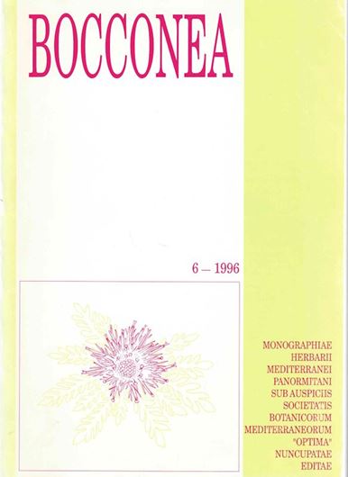 Contributions towards a checklist of Mediterranean lichens. 1996. (Bocconea 6/ OPTIMA Commission for Lichens, Publication No.2). 4 maps. 294 p. gr8vo. Paper bd.