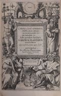 Rariorum Plantarum Historia. Quae acesserint, proxima pagina docebit.  1601.( Antverpiae, Ex officina Plantiniana, apud Ioannem Moretum).  Many woodcuts. XIV, 364, CCCXLVIII, 1-12 p. Vellum.