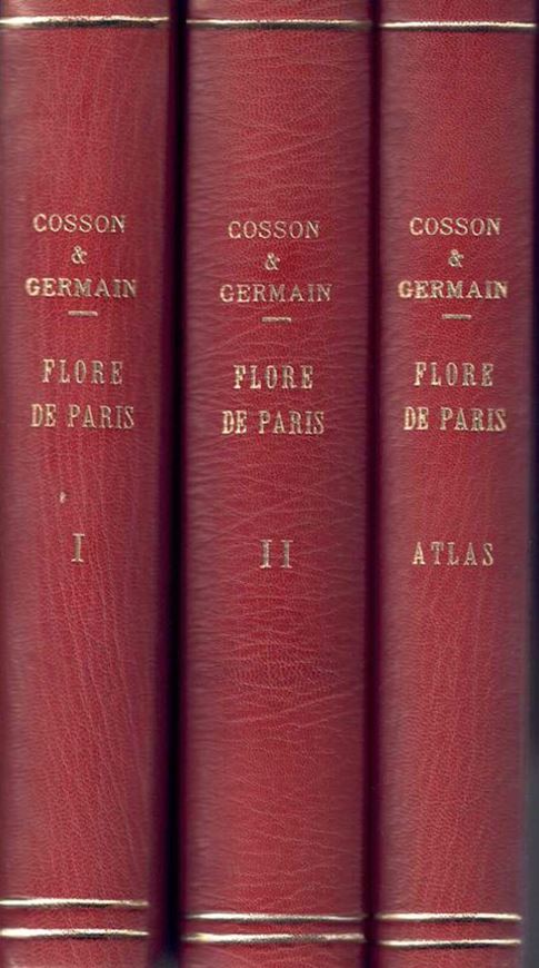 Flore descriptive et analytique des Environs de Paris, Ou Description des Plantes Qui Croissent Spontanément dans Cette Région.... Augmentée de Tableaux Analytiques des familles, des Genres et des Espèces et d'une carte des Environs de Paris. 2 vols. 1845.  731 p.  & Atlas de la Flore des Environs de Paris ou Illustrations de Toutes les Espèces des Genres Difficiles et de la Plupart des Plantes...