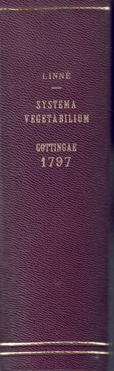 Systema Vegetabilium Secundum Classes Ordines Genera Species cum Charcteribus et Differentiis. Editio Decima Quinta Quae Ipse est Recognitionis a. IO. Andrea Murray Institutae Tertia Procuravit a C.H. Persoon. Gottingae 1797 (Typis et Impensis IO. CHRIST. DIETRICH).. XVI,1026 p. & index generum, 20 p. Hardcover.