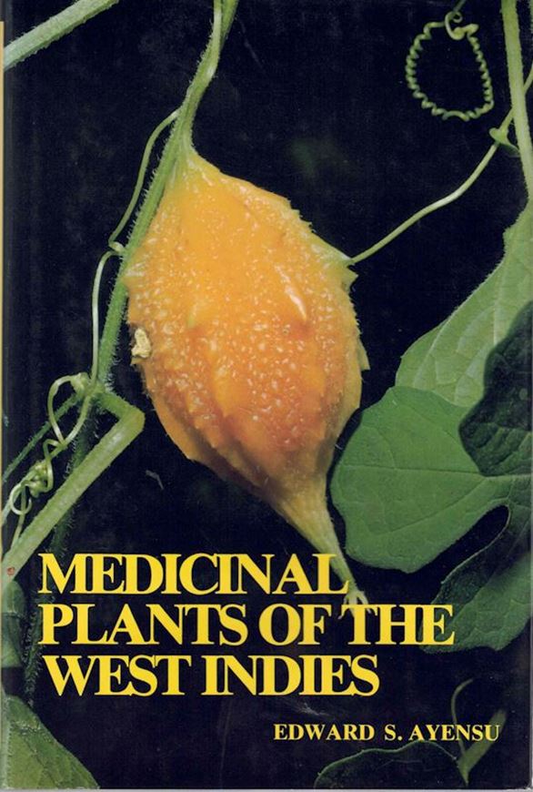 Medicinal Plants of the West Indies.1981.Some full-page line-drawings.282 p.gr8vo.Bound.