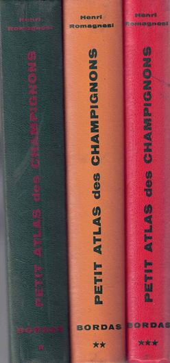 Petit Atlas des Champignons. 3 vols. 1962 - 1963. 348 pls. 675 p. 8vo. Cartonné.