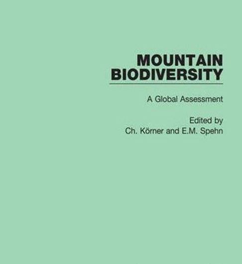 Mountain Biodiversity. A Global Assessment. 2002. Reprint 2024. (Routledge Library Editions: Ecology. 350 p. gr8vo. Hardcover.