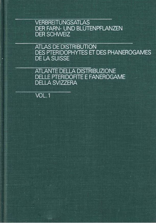 Verbreitungsatlas der Farn- und Blütenpflanzen der Schweiz / Atlas de Distribution des Pteridophytes et des Phanerogames de la Suisse / Atlanta della Distributione delle Pteridofite e Fanerogame della Svizzera. 2 Bände. 1982. 2571 Verbreitungskarten. 1448 Seiten. 4to. Leinen.