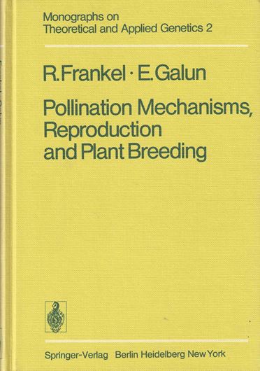 Pollination Mechanisms, Reproduction and Plant Breeding. 1977. (Monographs on Theoretical and Applied Genetics,2). 77 figs. 281 p. gr8vo. Hardcover.