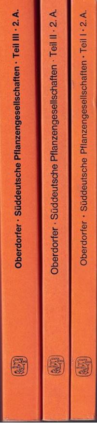 Süddeutsche Pflanzengesellchaften. 2te revidierte Aufl. 4 Bände gebunden in 5 Bänden. 1977 - 1992. gr8vo. Broschiert.