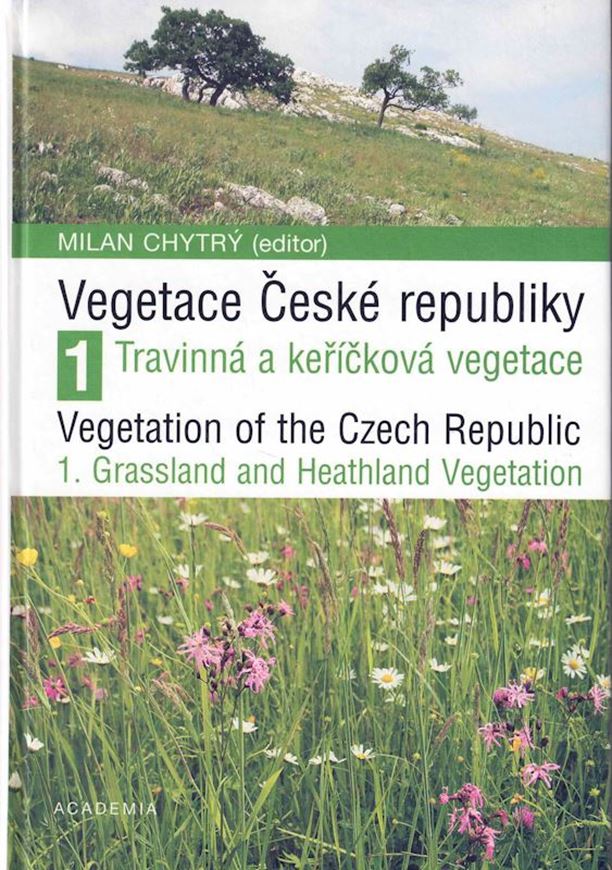 Vol. 01: Travinna a kerickova vegetace (Grassland and Heathland Vegetation). 2007. 262 col. figs. (photogr. & dot maps). 526 p. gr8vo. Hardcover.- Czech, with English headers and brief English summaries to chapters.