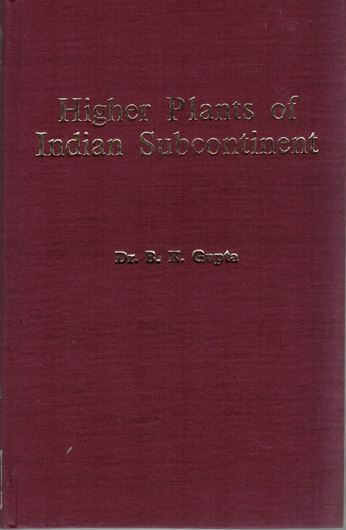 Higher Plants of Indian Subcontinent. Vol. 1 (Indian Journal of Forestry Additional Series IV). 1990. tabs. figs. VII,287 p. gr8vo. Cloth.