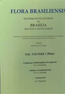 Ed. by. C.F.P. von Martius, A.G.Eichler & I.Urban: Volume 08:01: G.Fresenius: Cordiaceae, Heliotropieae, Borragineae/ J.A. Schmidt: Labiatae, Scrophularineae/ J.Hanstein: Gesneraceae.1857-1886. (Reprint 2002). Plates 1-68. 448 p. Hardcover.