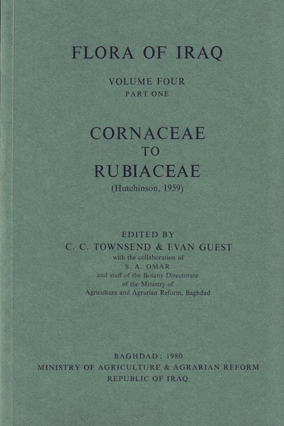 Volume 2: Further introductory notes. Pteridophyta, Gymnospermae, Angiospermae (Rosaceae). 1966. 3 figs. 31 (1 col.)pls. 184 p. gr8vo.